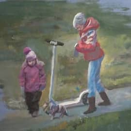 Дети с собачкой