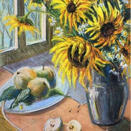 "Подсолнухи с ромашками"