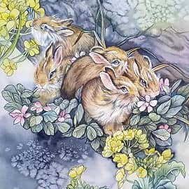 Живопись в стиле гунби. Копия