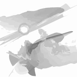 Marine sunset abstract