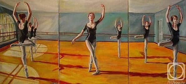 Балетный класс триптих.