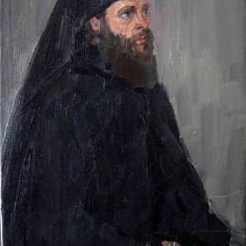 Портрет о.Онисея Рождество - Богородичный Санаксарский монастырь (пленер "По Святым местам России")