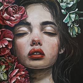 Девушка в цветах