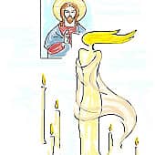 Я - твоя свеча (иллюстрация к стихотворению)