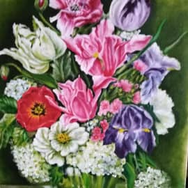 Букет с тюльпанами