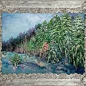 Заснеженный лес. Не  рубите, а берегите его! (2), художник Татьяна ТаК