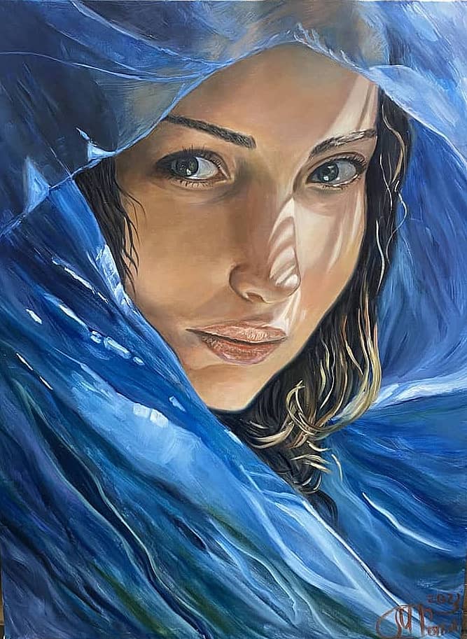 Девушка в голубом