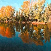 Осенняя река.