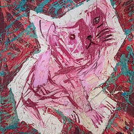 Картина Девять Жизней Живопись маслом Екатерина Лебедева художник