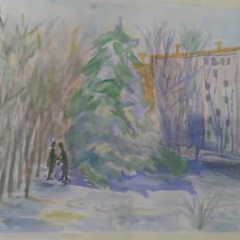 Утро в парке