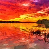 Угрюмый закат.