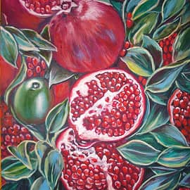 Сочные гранаты.