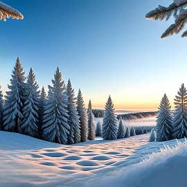 Сказочный зимний пейзаж 17 НС