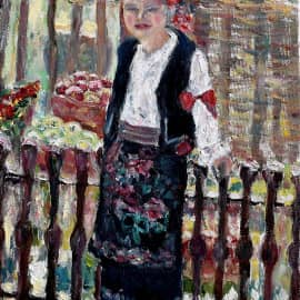 Юная сербка на ярмарке в Смедерево.