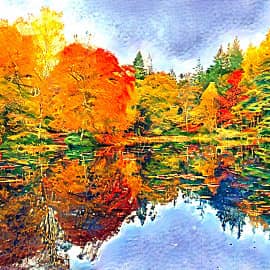 осеннее озеро-3