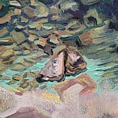 Не спрыгнуть (1), художник Светлана Стафиевская