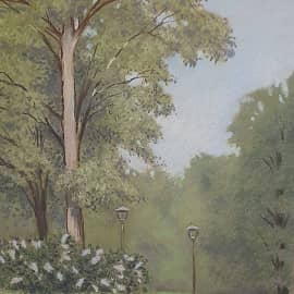 В Ботаническом саду. Этюд