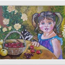 Сашенька на каникулах.
