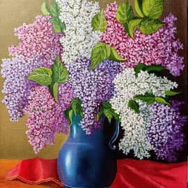 Сирень на столе