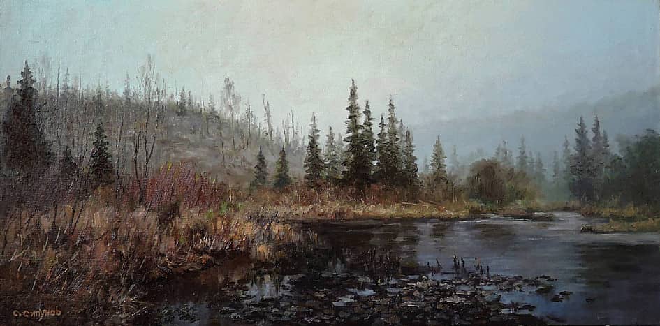 Таёжный пейзаж. Утро.