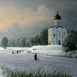 Храм Покрова зимой