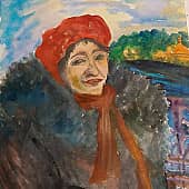 Автопортрет на фоне природы