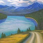 Отвезите меня на Домбай (1), художник Ирина Игнатова