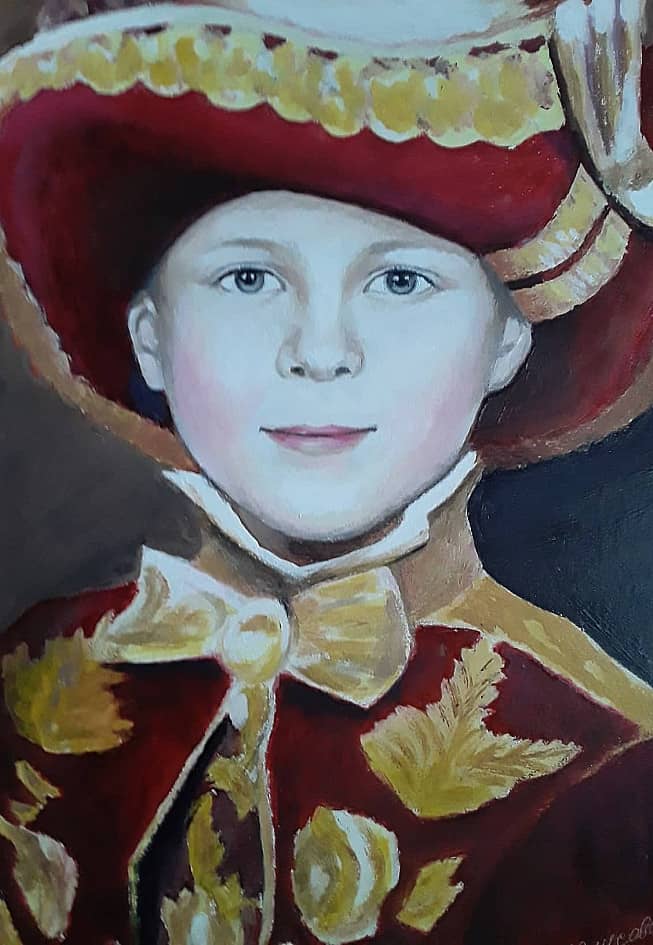 Портрет внука в испанском костюме