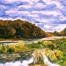 Речная пойма.