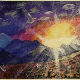 Рассвет в горах