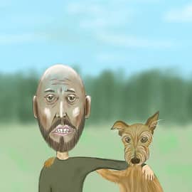 Автопортрет с псом