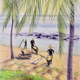 Фукуок. Песок. Скетч.