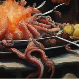 Шашлык из осьминога