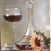 "Графин с вином" по мотивам картины х-ка Хавьера Мульо