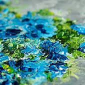 Синие цветы (1), художник Карина Андреева