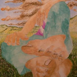 Мальчик, созерцающий полёт птиц