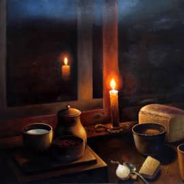 Поздний ужин  The late Supper