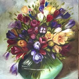 Фрейзии этюд