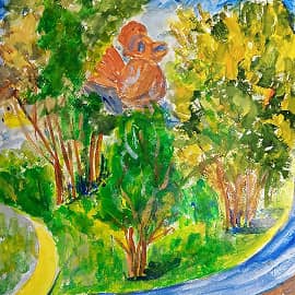 Парковая скульптура Петух