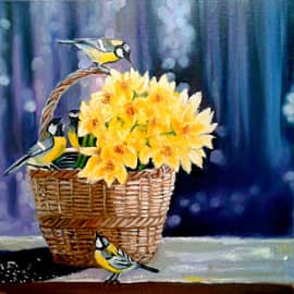 Всего лишь март, а сколько в нём тепла    По МК О.Базановой