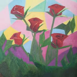 Розовый куст