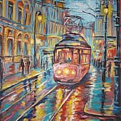 Трамвайчик. (1), художник Ольга Ивановна Пеганова