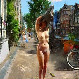 Амстердам. Жарко