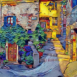 По тихим переулкам.