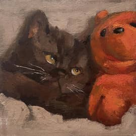 Котёнок и Мишка