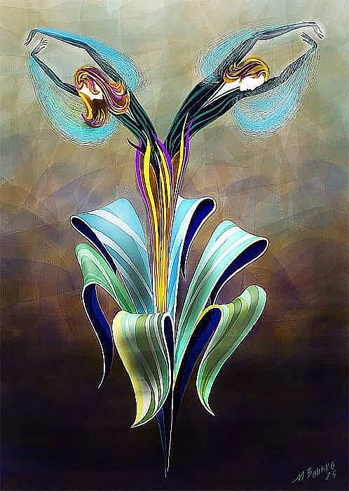 Цветок для двоих (театральный плакат)