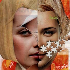 Просыпаюсь от поцелуя (см. верхний левый угол). Коллаж.