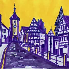 Германский городок. Скетч.