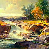 Водопад.