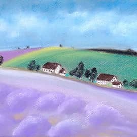 Лавандовый пейзаж